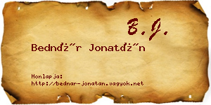 Bednár Jonatán névjegykártya